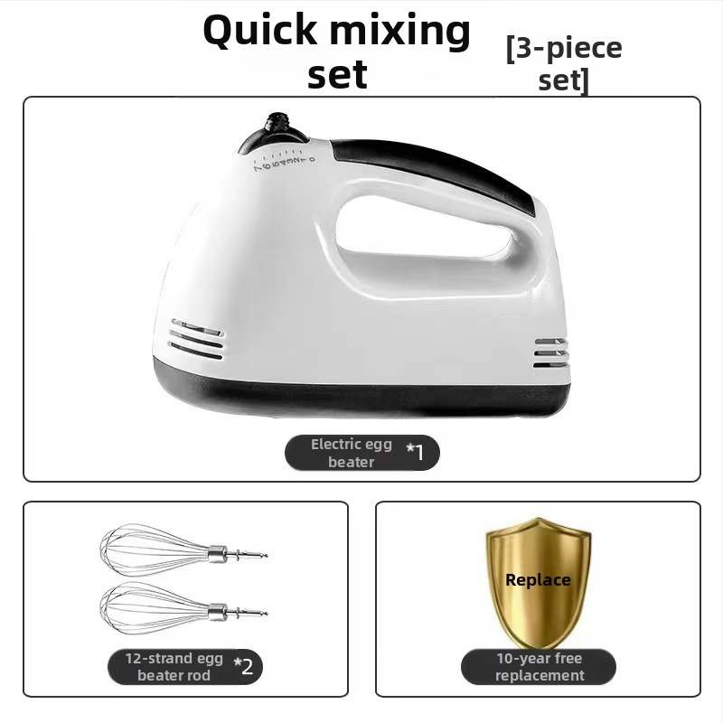 Elektrinis kiaušinių plakiklis, rankinis, 1001–1200 W, 7+ greičiai, maišymas, plakimas kiaušinių, tešlos minkymas, visiškai automatinis