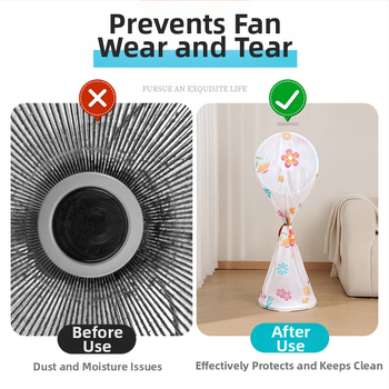Κάλυμμα σκόνης ανεμιστήρα δαπέδου – καθολικό, PVC υλικό, μάρκα txr, μοντέρνο μινιμαλιστικό σχέδιο