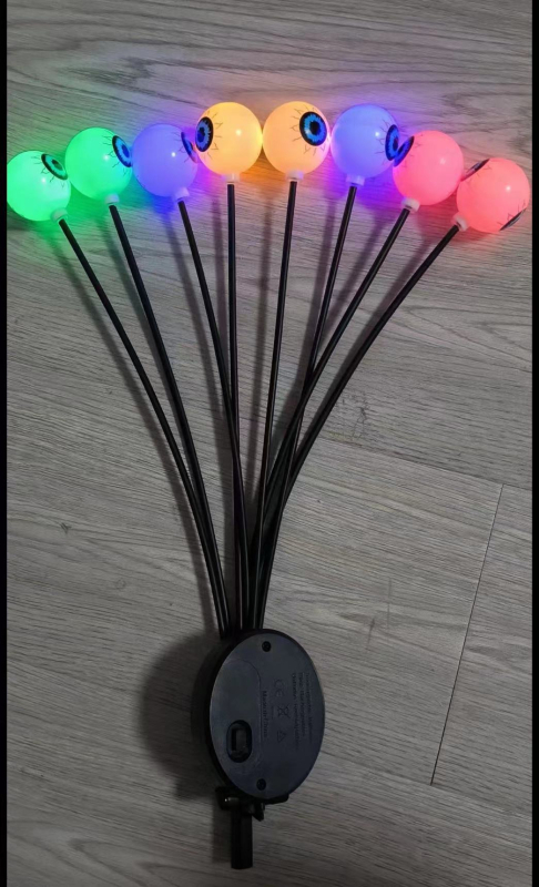 LED Eyeball Light за двор със слънчево захранване – Halloween декор, IP65, база E14, 1000 lm, ≤36V, 10000 ч