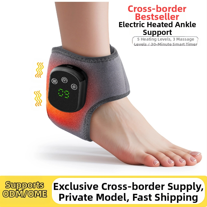 Chodidový masážor s USB elektrickým vyhrievaním, nabíjateľný, horúci kompresný masáž, starostlivosť o členok (Model 102361)