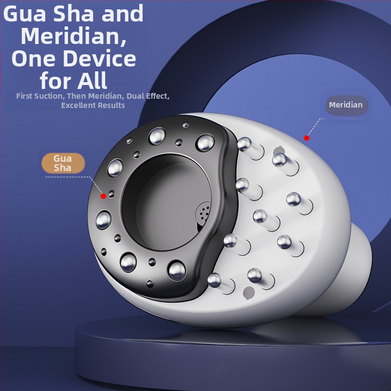 Устройство за микроелектричен масаж на цялото тяло с меридиани и купинг (GS-02, 500 г, презареждаем)