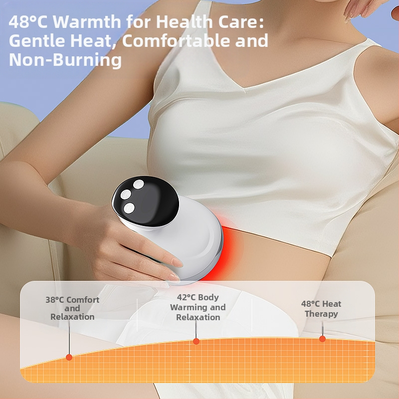 Устройство за микроелектричен масаж на цялото тяло с меридиани и купинг (GS-02, 500 г, презареждаем)