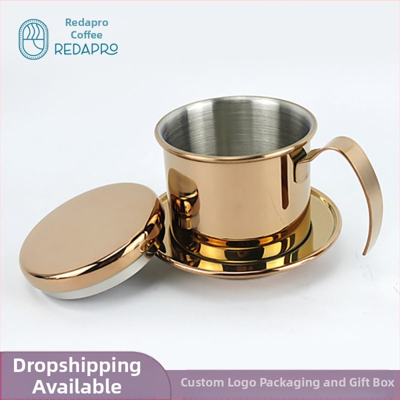 Кафе пот за капково филтриране от 304 неръждаема стомана, ръчно приготвяне, прост стил, за кафе, персонализируем