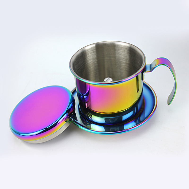 304 nerūdijančio plieno kavos lašėjimo puodelis, rankinis filtravimas, paprastas stilius, skirtas kavai, pritaikomas