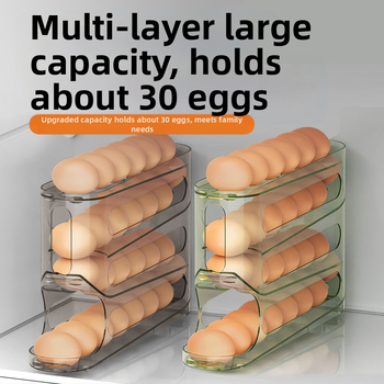 Kiaušinių laikymo lentyna - plastikas, japonų stilius, forma: kita
