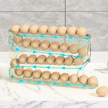 Kiaušinių laikymo lentyna - plastikas, japonų stilius, forma: kita