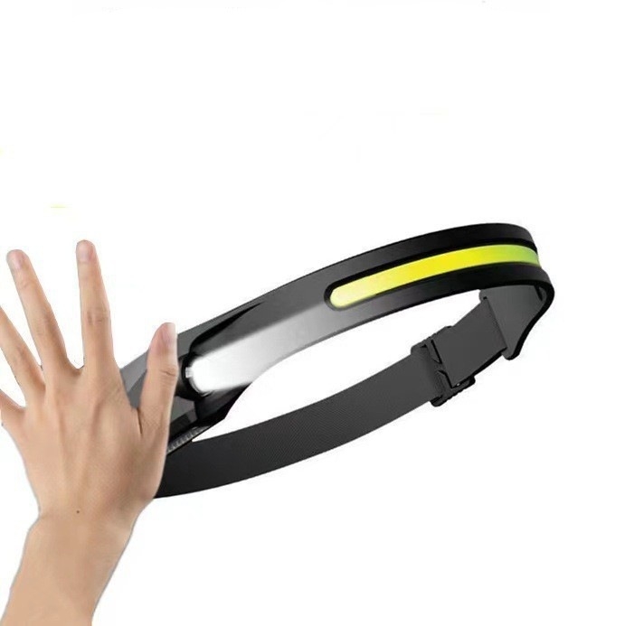 Išorinis dviejų galvų LED galvos žibintas su šalmo laikikliu, 5W, įkraunamas 400/1200 mAh, 100–200 m spindulys