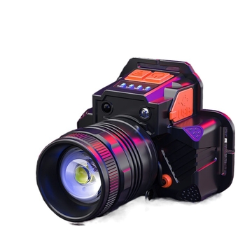 Κεφαλική λυχνία για νυχτερινό ψάρεμα με αισθητήρα – επαναφορτιζόμενη LED, 8 ωρών διάρκεια λειτουργίας