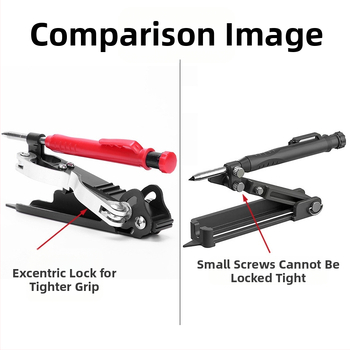 Ξυλουργικός διαβήτης με πολυλειτουργικό μαρκαδόρο – μέτρηση βαθιών οπών, σχεδίαση περιγράμματος και προφίλ, αλουμινίου κράμα, κιτ 1 τεμάχιο, οικιακή χρήση, εθνικό πρότυπο