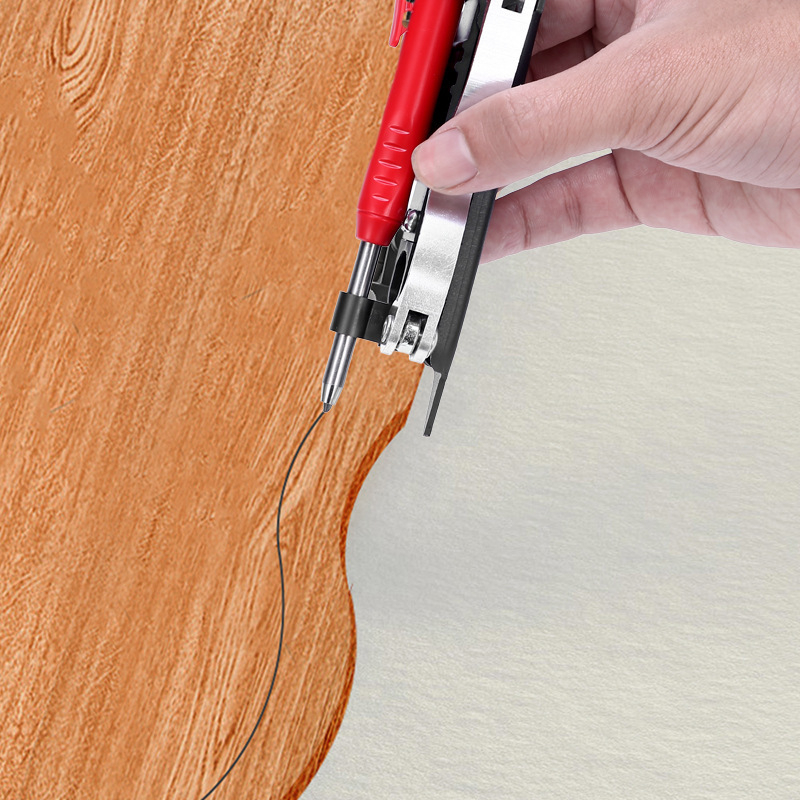 Faipari körző többfunkciós jelölő tollal – mélylyuk mérése, kontúrrajz és profilozás, alumínium ötvözet, készlet 1 db, háztartási használat