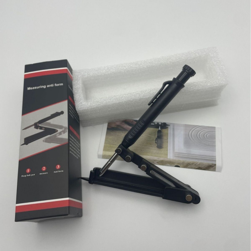 Faipari körző többfunkciós jelölő tollal – mélylyuk mérése, kontúrrajz és profilozás, alumínium ötvözet, készlet 1 db, háztartási használat