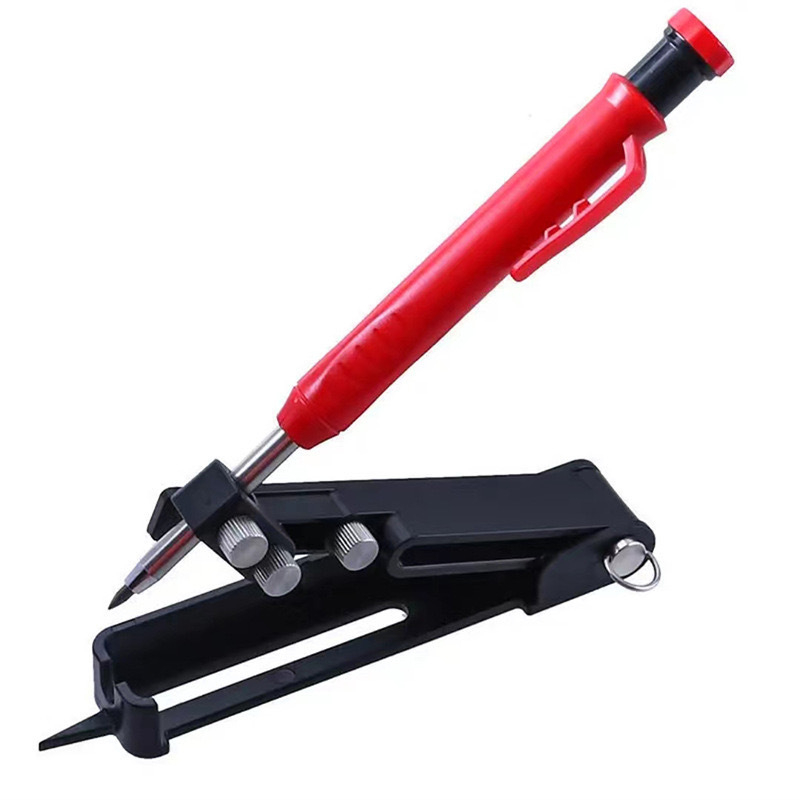 Faipari körző többfunkciós jelölő tollal – mélylyuk mérése, kontúrrajz és profilozás, alumínium ötvözet, készlet 1 db, háztartási használat