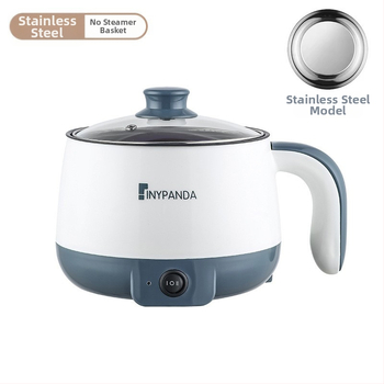 Електрически горещ съд за 1-2 души със вътрешен съд от неръждаема стомана, функция против сух ход, механично управление, под 800 W