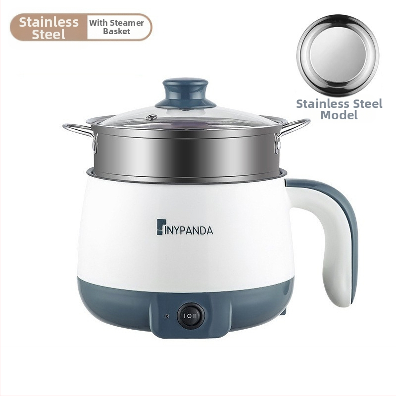 Електрически горещ съд за 1-2 души със вътрешен съд от неръждаема стомана, функция против сух ход, механично управление, под 800 W