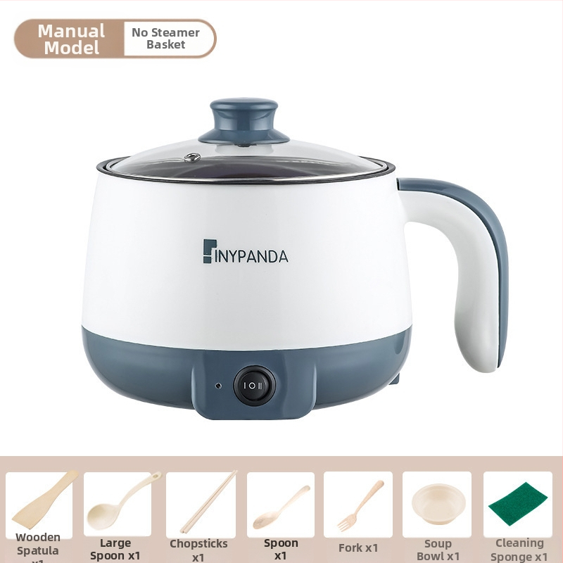 Електрически горещ съд за 1-2 души със вътрешен съд от неръждаема стомана, функция против сух ход, механично управление, под 800 W