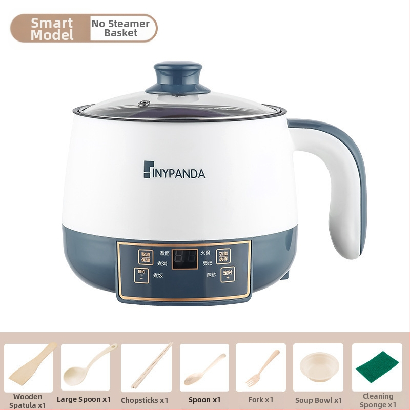 Електрически горещ съд за 1-2 души със вътрешен съд от неръждаема стомана, функция против сух ход, механично управление, под 800 W