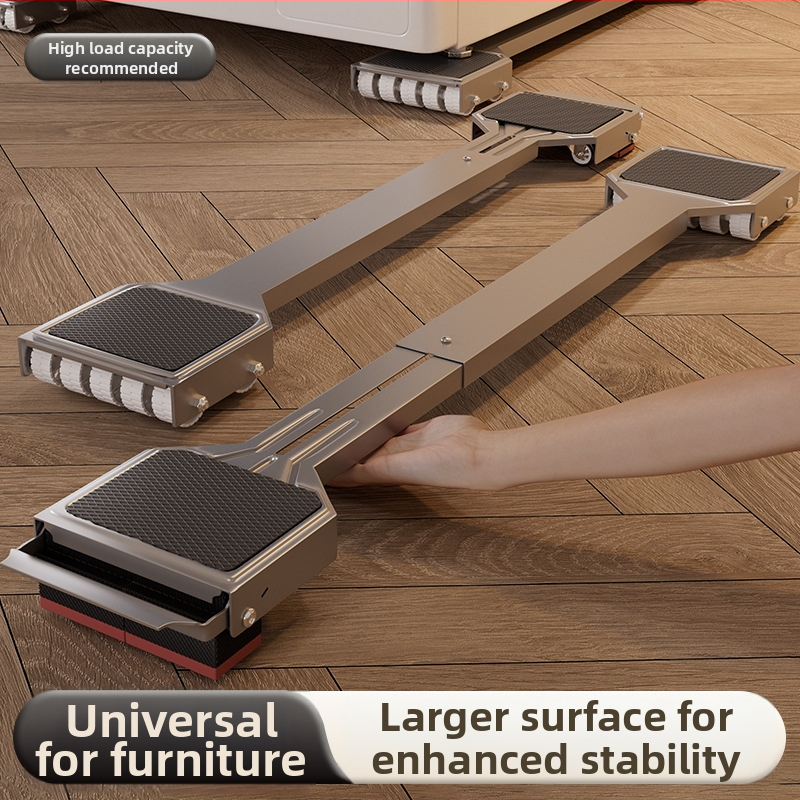 Μεταλλική βάση για πλυντήρια ρούχων και ψυγεία, κινητή και επεκτεινόμενη, με απορρόφηση κραδασμών και υψηλή αντοχή φόρτισης