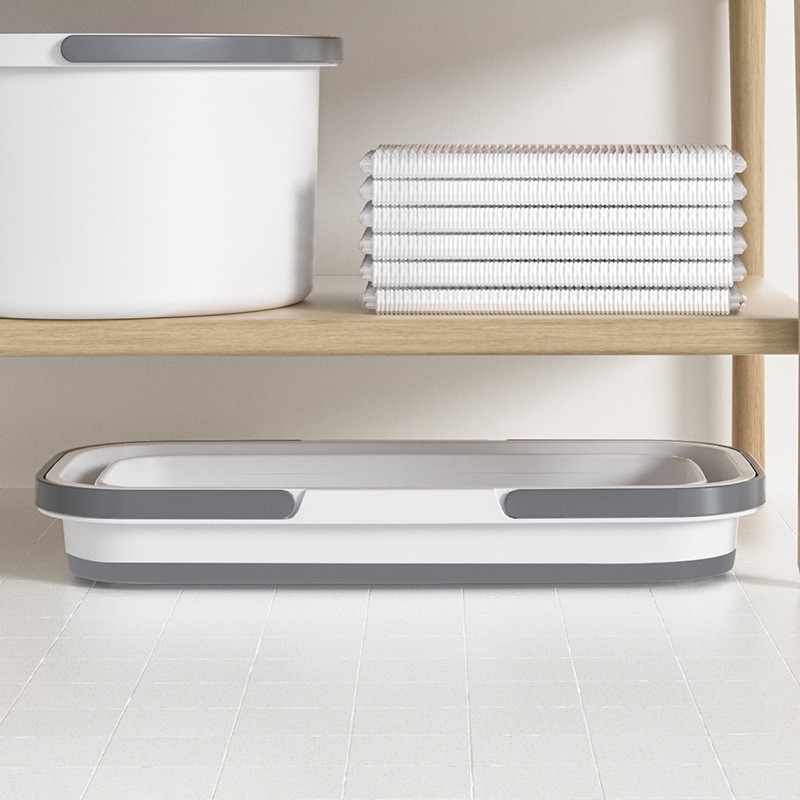 Plastikinis mop kibiras, sulankstomas stačiakampio formos, nešiojamas lauke, 0.68 kg