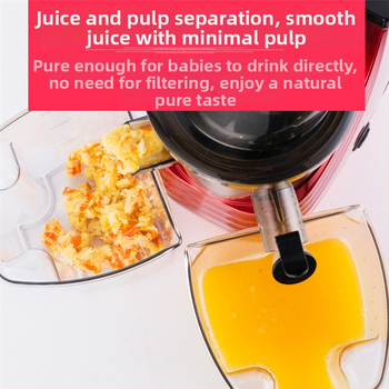 Sulties išspaudimo įrenginys su nuosėdų atskyrimu namų ir komercinei naudai, galia ≤200 W, talpa 0,5 L, iki 1501 ml per ciklą, nuosėdų dėžė 0,5–1 L, maksimali greitis 12 000 rpm