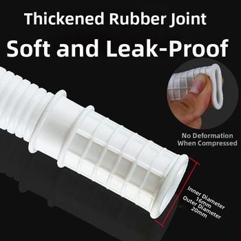 Oro kondicionieriaus išorinės dalies nuotekų vamzdelio plėtinys – silikono-ABS, anti-aging, šiuolaikinis minimalistinis stilius, įprasta veikia temperatūra