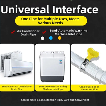 Oro kondicionieriaus išorinės dalies nuotekų vamzdelio plėtinys – silikono-ABS, anti-aging, šiuolaikinis minimalistinis stilius, įprasta veikia temperatūra