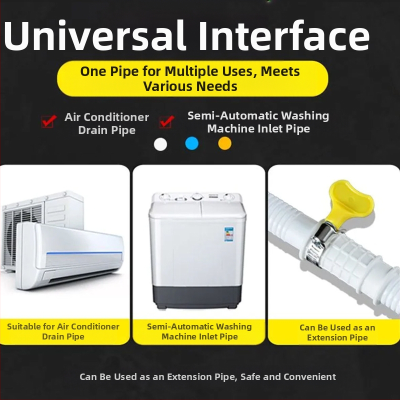 Разширение на дренажна тръба за климатик – силикон-ABS, против стареене, модерен минималистичен стил, работа при нормална температура