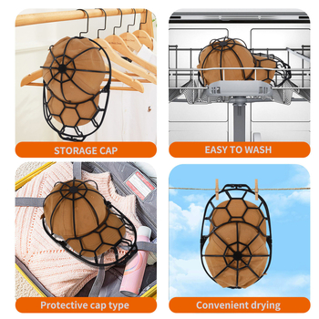 Συσκευή Πλυσίματος Καπέλων Μπέιζμπολ - Αντιπαραμορφωτικός σχεδιασμός, Χωρίς εγκατάσταση, Πλαστικό, Βάση Γραφείου, Αποθήκευση Ταξιδιού