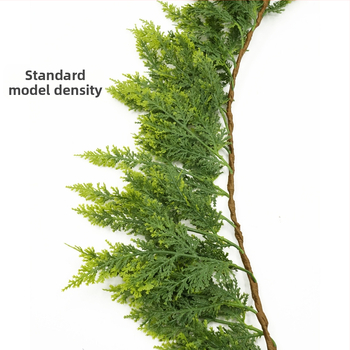 Χριστουγεννιάτικη κρεμάστρα διακόσμησης ντουλαπιού: Norfolk Pine Rattan — PE μαλακό κόλλα, μαλακή χύτευση πλαστικού, σειρά Christmas Cane, προσαρμοσμένο μήκος και πυκνότητα