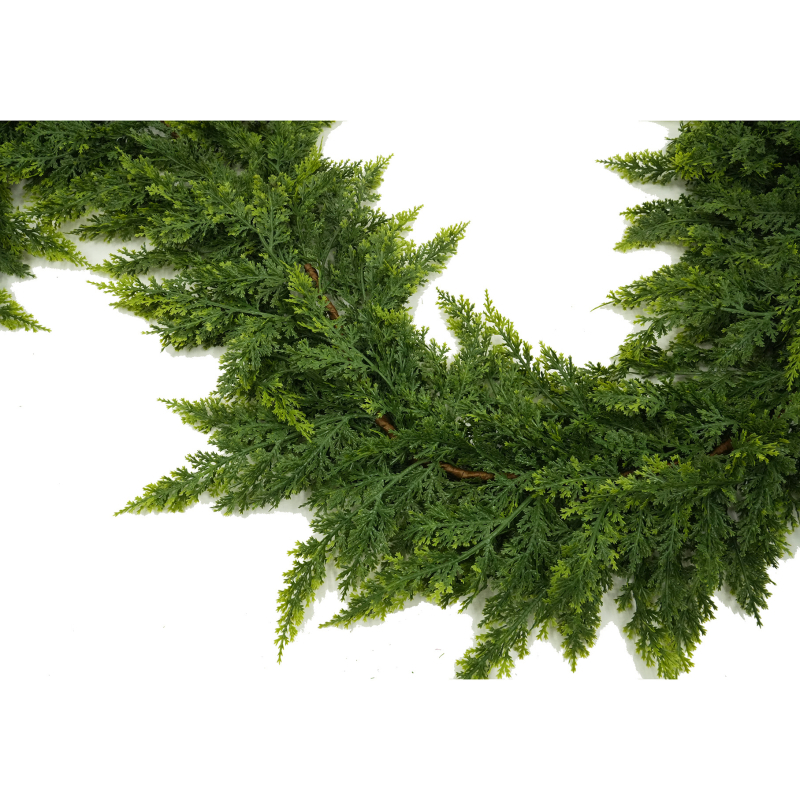 Χριστουγεννιάτικη κρεμάστρα διακόσμησης ντουλαπιού: Norfolk Pine Rattan — PE μαλακό κόλλα, μαλακή χύτευση πλαστικού, σειρά Christmas Cane, προσαρμοσμένο μήκος και πυκνότητα