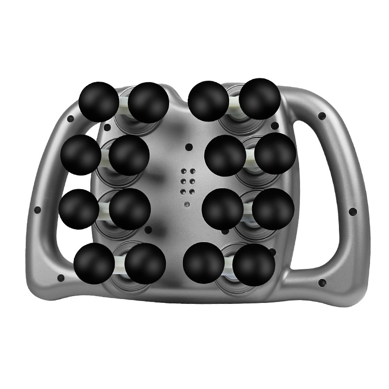 Fascių masažierius su LCD ekranu, 6+ antgaliai, įmontuota baterija, 5+ greičiai, žemas triukšmo lygis 36–45 dB