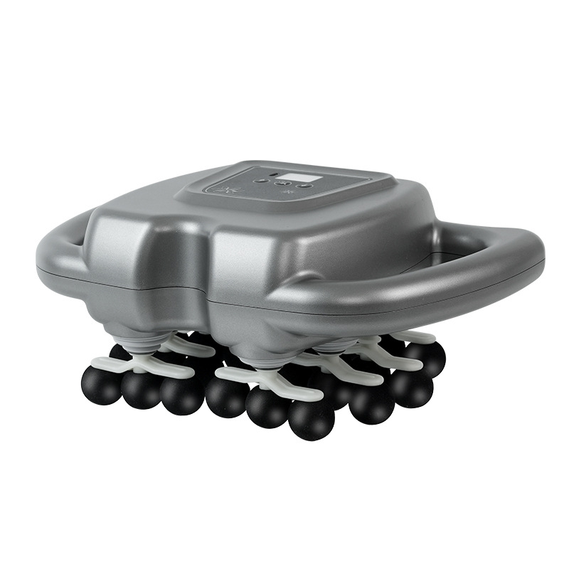 Fascių masažierius su LCD ekranu, 6+ antgaliai, įmontuota baterija, 5+ greičiai, žemas triukšmo lygis 36–45 dB