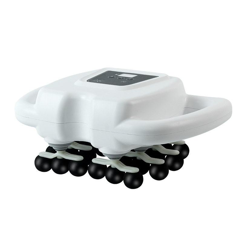 Fascių masažierius su LCD ekranu, 6+ antgaliai, įmontuota baterija, 5+ greičiai, žemas triukšmo lygis 36–45 dB