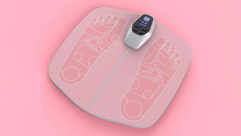 Išmanusis EMS pėdų masažo kilimėlis, keli režimai mikro srovė, infraraudonoji fizioterapija, belaidis nuotolinis valdiklis, laikmatis