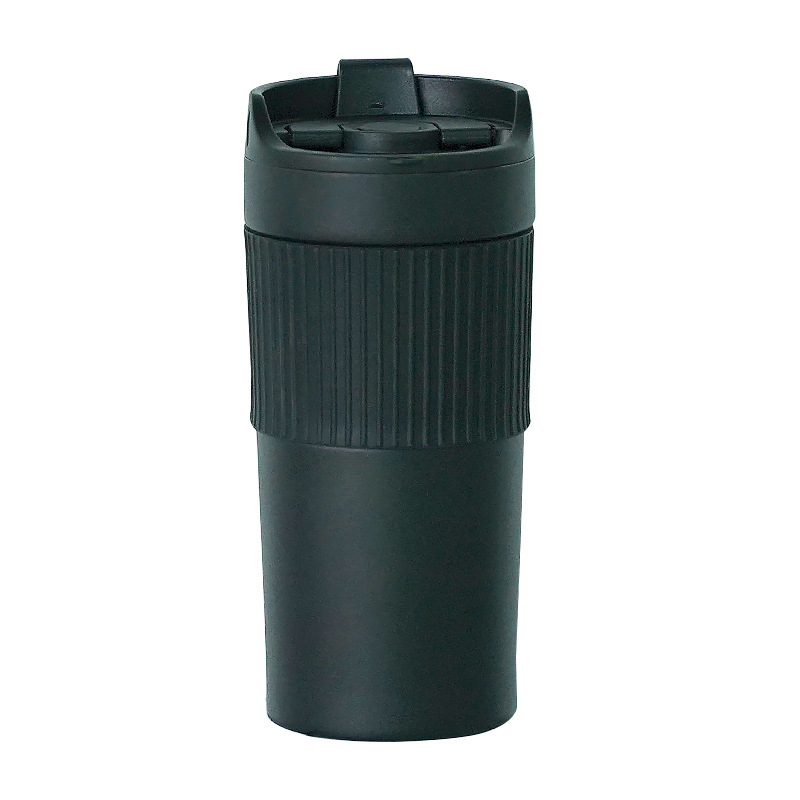 Френч прес чаша за кафе с филтър, вътрешност 304 / външна 201 неръждаема, преносима вакуум-изолирана чаша за автомобил, заключващ капак, 6–12 часа изолация