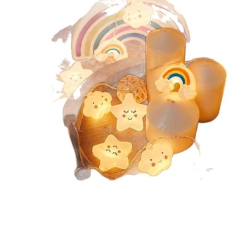 LED αλυσίδα για παιδικό δωμάτιο με ουράνια σύννεφα και αστέρια, 20 LED, 3000K, τροφοδοσία με μπαταρίες