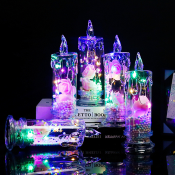Candle Sheng LED cilindrinė plastikinė žvakė – LED žvakė, cilindrinė forma, plastmasos medžiaga, spalvingos LED karoliukai