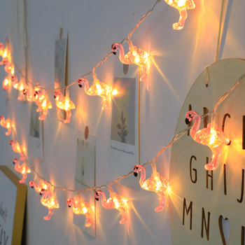 Καλοκαιρινή LED αλυσίδα φωτισμού με ανανά, φοίνικα και φλαμίνγκο – θεματολογία παραλίας και ωκεανού, 10 LED, 3500K, 5000 lm, τροφοδοσία με μπαταρίες, Μοντέλο JS-SD0015