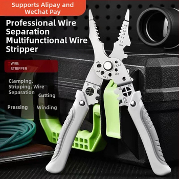 Yixin Daugiafunkcinės laidų odėlioklių žnyplės su išlenkta burna, svoris 0,180 kg