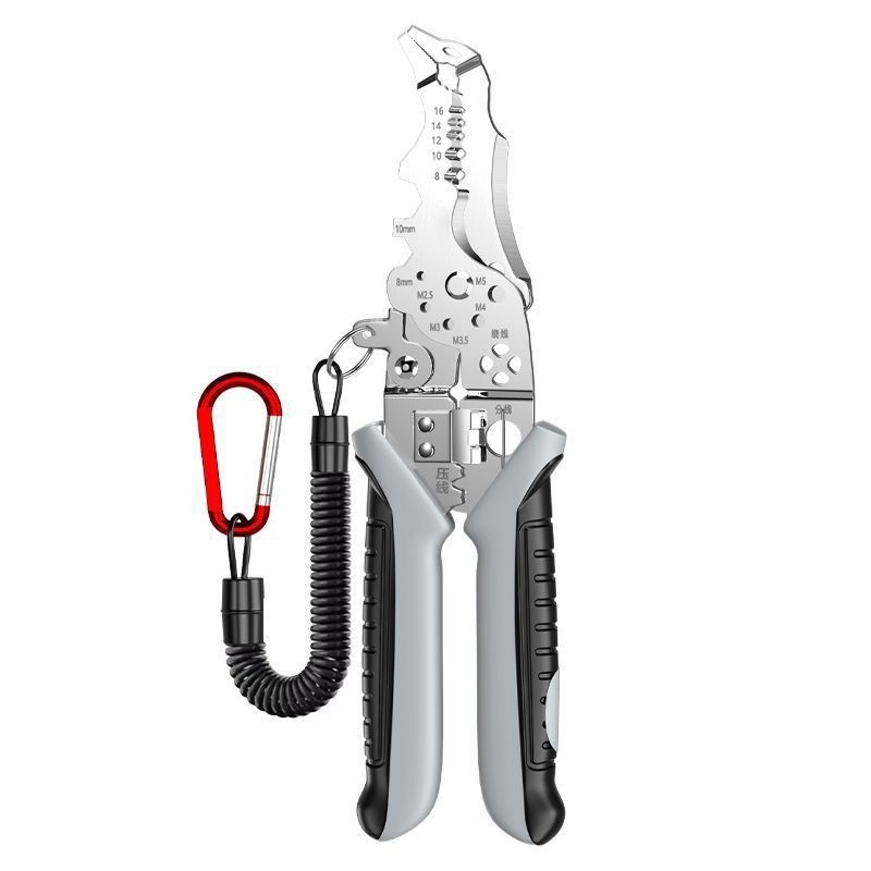 Yixin Daugiafunkcinės laidų odėlioklių žnyplės su išlenkta burna, svoris 0,180 kg