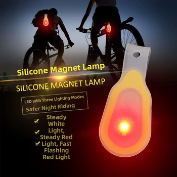 LED silikoninis magnetinis lempos laikiklis – baterijų LED šviesa, rankinis įkrovimas, veikimo diapazonas iki 50 m, tinkamas žygiams, stovyklavimui ir naktiniam važiavimui