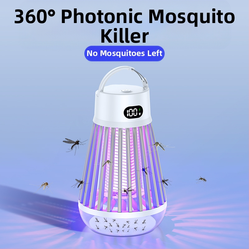 Лампа за убийство на комари, преносима електронна уловка за външна и вътрешна употреба, модел J03, тръба с лилави светлинни зърна, 3.7V, възможност за персонализация