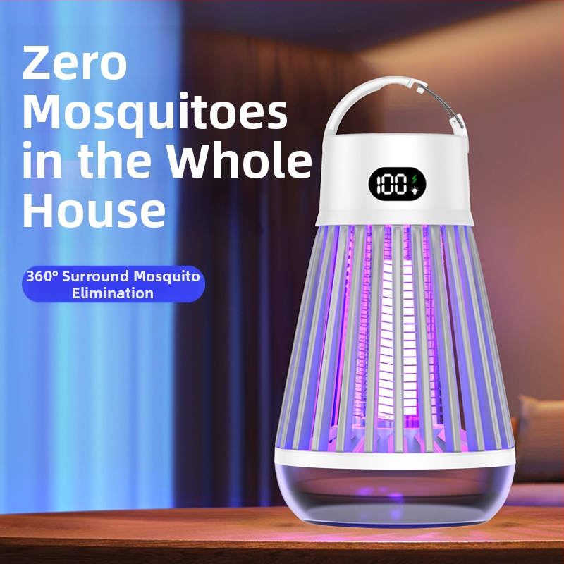 Лампа за убийство на комари, преносима електронна уловка за външна и вътрешна употреба, модел J03, тръба с лилави светлинни зърна, 3.7V, възможност за персонализация