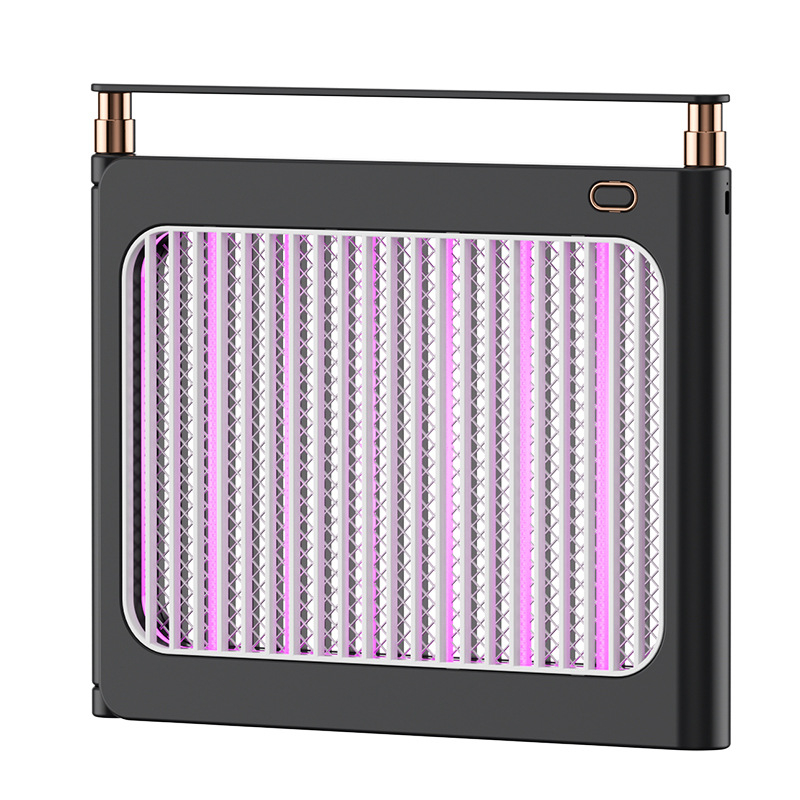 LED Λαμπτήρας Κουνουπιών, τοίχου/επιτραπέζιος διπλής χρήσης, κάλυψη 21–30㎡, αλουμινένιο πλέγμα, ηλεκτροσόκ για εξολόθρευση κουνουπιών, ενσωματωμένη μπαταρία 1001–1600mAh