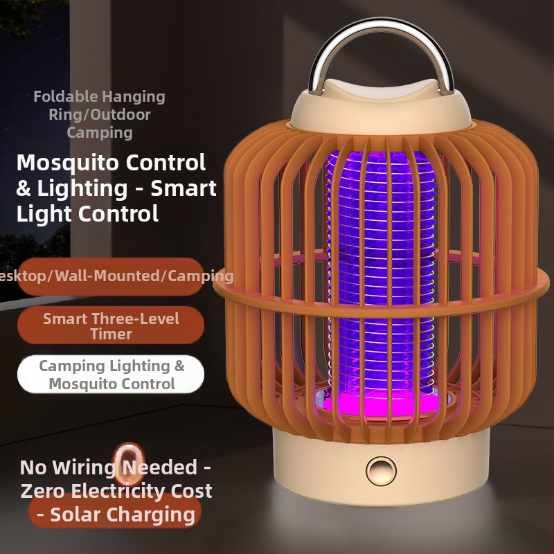 Соларна лампа за комари за двор с електрически удар — модел B01, 3V, CE сертифицирана