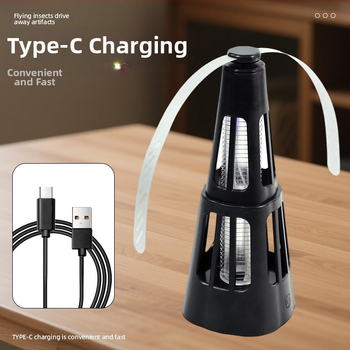 Ārējā automātiskā mušu slazda ar ventilatoru un odi atbaidīšanas funkciju