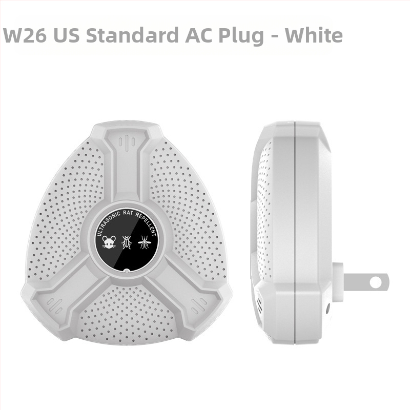 Ultragarsinis pelių atbaidiklis, Smart electronic mouse repeller, ABS korpusas, įtampa 1,5 V, dažnių diapazonas 12–100 kHz