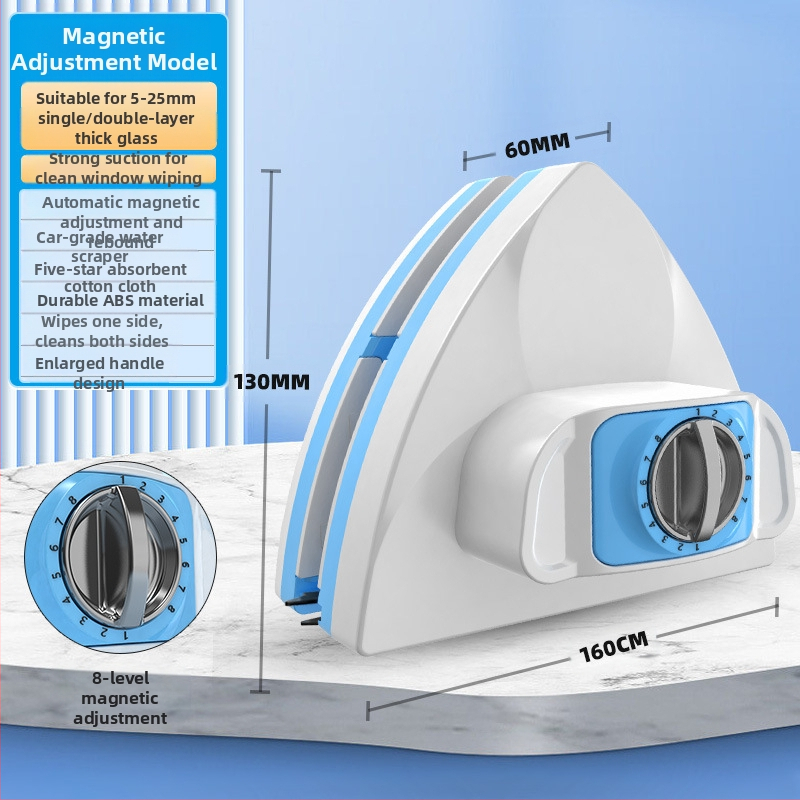 Διπλής όψεως εργαλείο καθαρισμού γυαλιού, από πλαστικό, για οικιακή χρήση, χειροκίνητο