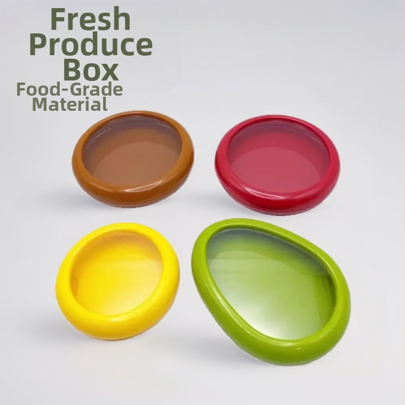 Кутия за плодове и зеленчуци с TPU филм за херметично замразяване — пластмасова, запазва свежестта на продуктите (Модерен прост стил • Кутия за плодове и зеленчуци • TPU филм • Запазва свежестта)
