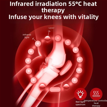 Μασάζ γόνατος με ηλεκτρική θέρμανση, αυτόματο ζεστό μασάζ για την άρθρωση, μοντέλο OMC-053