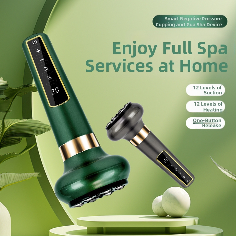 Умно устройство за вакуумен купинг и масаж със скребване — Захранване: Зареждане; Тип на бутона: Механичен; Метод на управление: Бутон; Приложими части: Общи; Тегло: 500 г